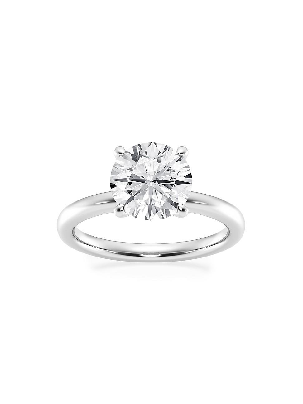 Womens Platinum & Round Lab-Grown Diamond Solitaire Ring/1.00-5.00 TCW Product Image