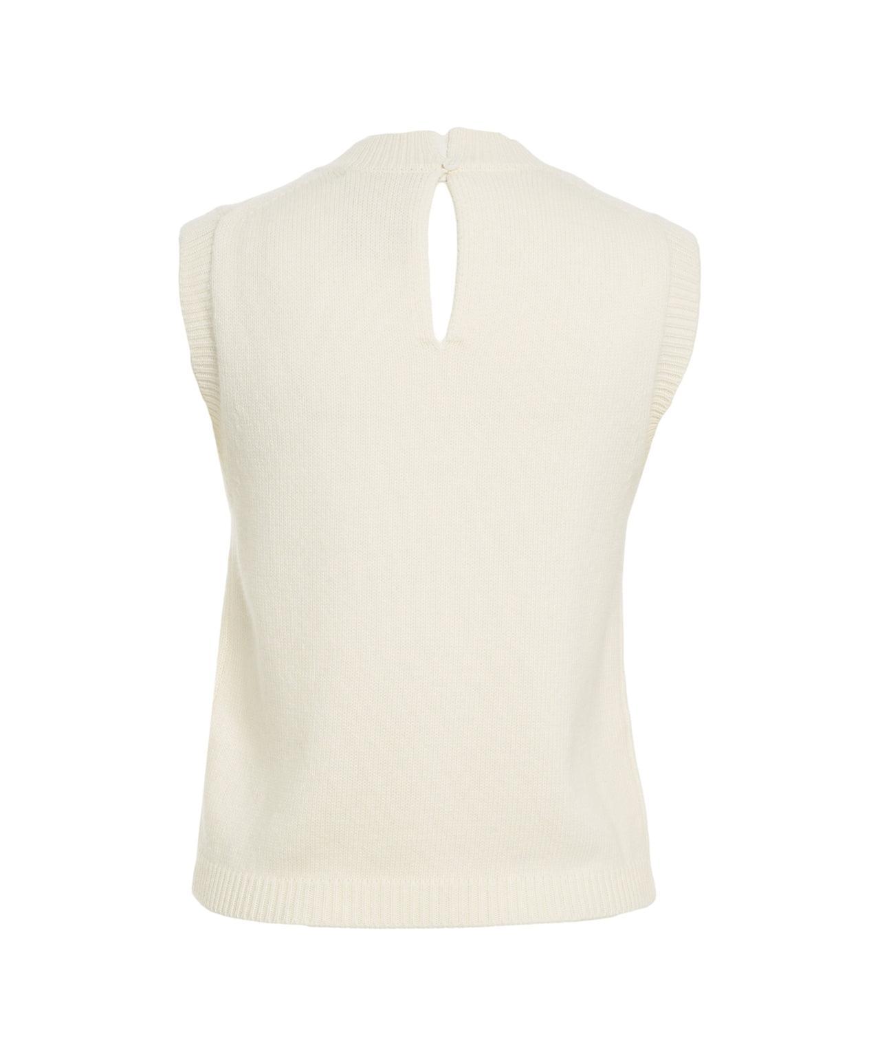 Knit top with rhinestone application Product Image