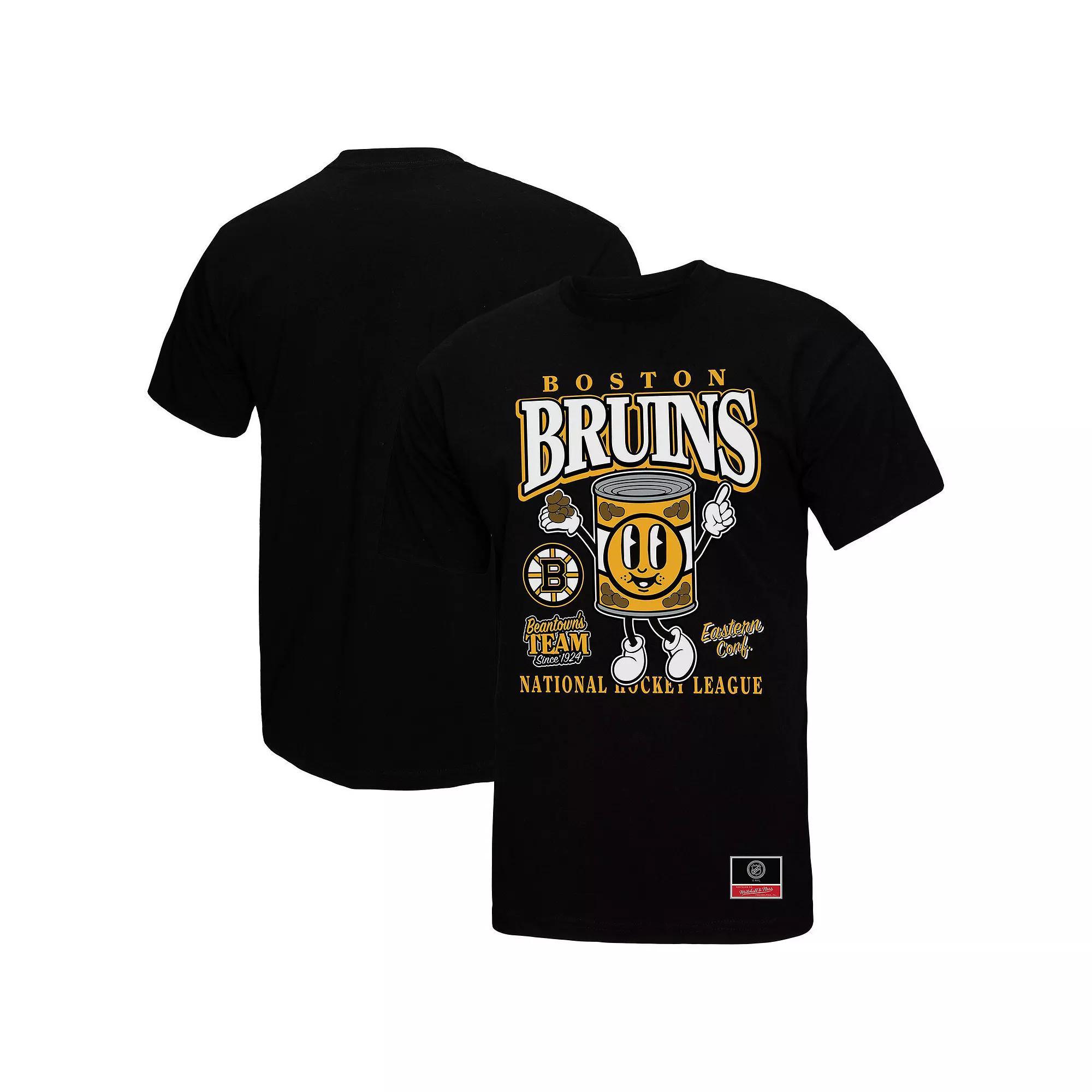 Men's Mitchell & Ness Black Boston Bruins Local Food T-Shirt,  Product Image