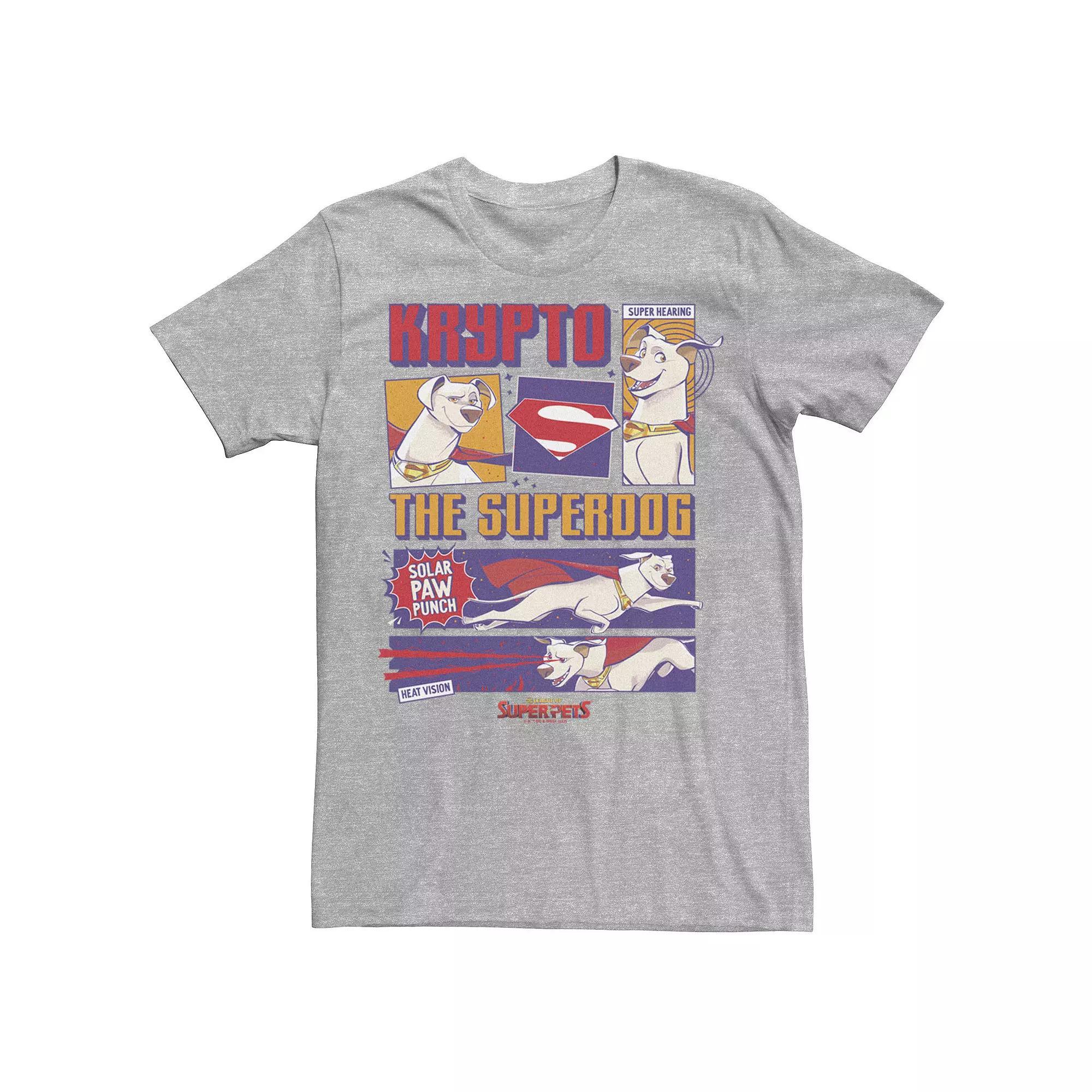 Men's DC Super Pets DC League Of Super Pets Krypto Panels Tee,  Product Image