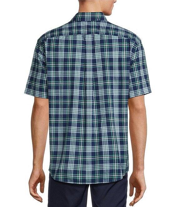 Gold Label Roundtree & Yorke Non-Iron Short Sleeve Plaid Sport Shirt Product Image