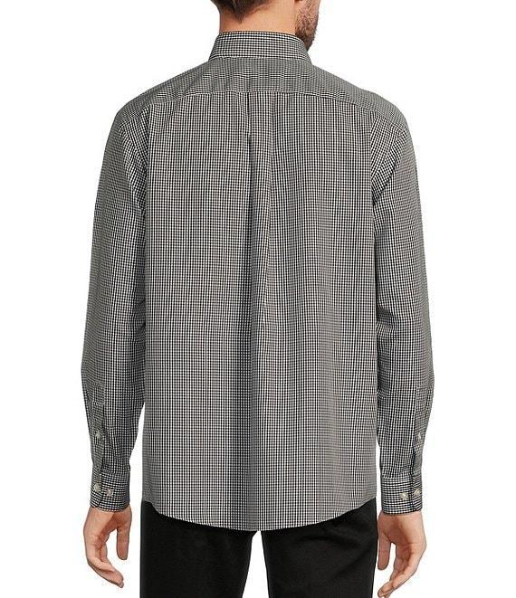 Gold Label Roundtree & Yorke Non-Iron Long Sleeve Small Checked Print Sport Shirt Product Image