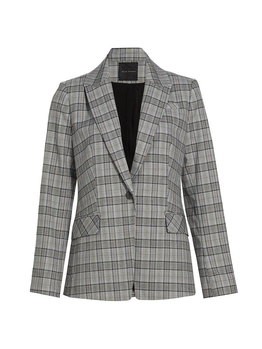 Womens Grayson Plaid Blazer Product Image