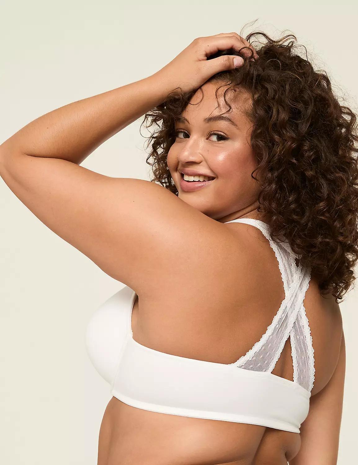 Front-Close Cotton Boost Plunge Bra Product Image