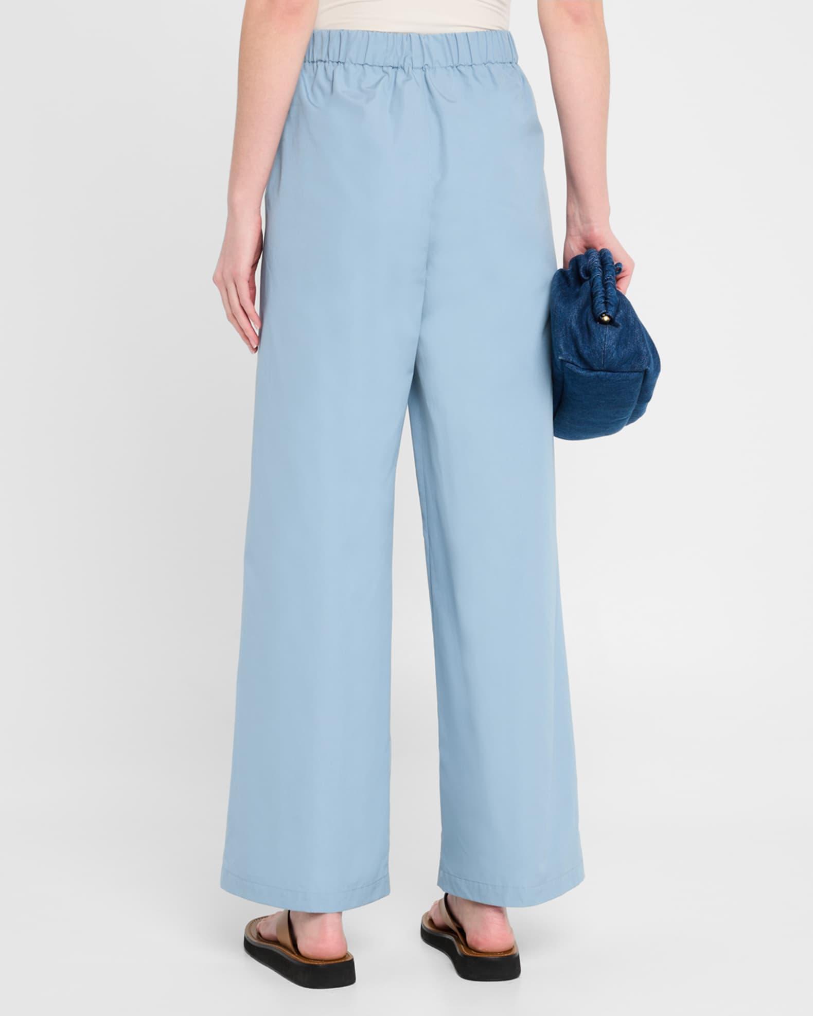 Riverside Wide-Leg Organic Cotton Poplin Pants Product Image
