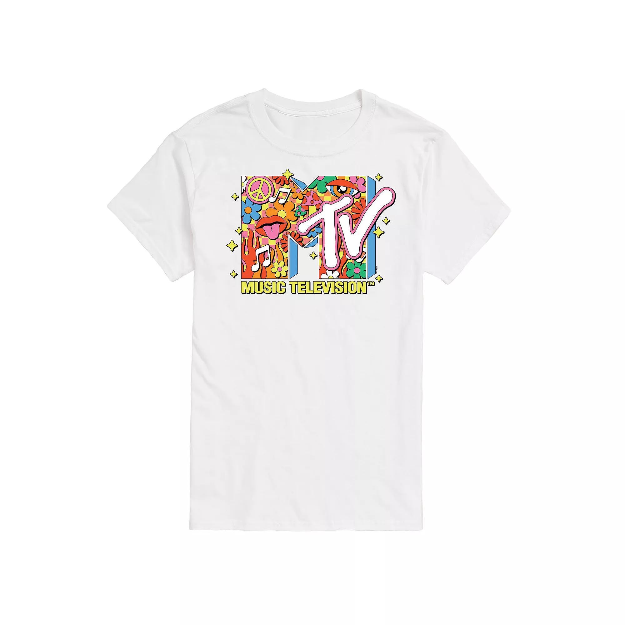 Men's MTV Retro Collage Logo Graphic Tee,  Product Image