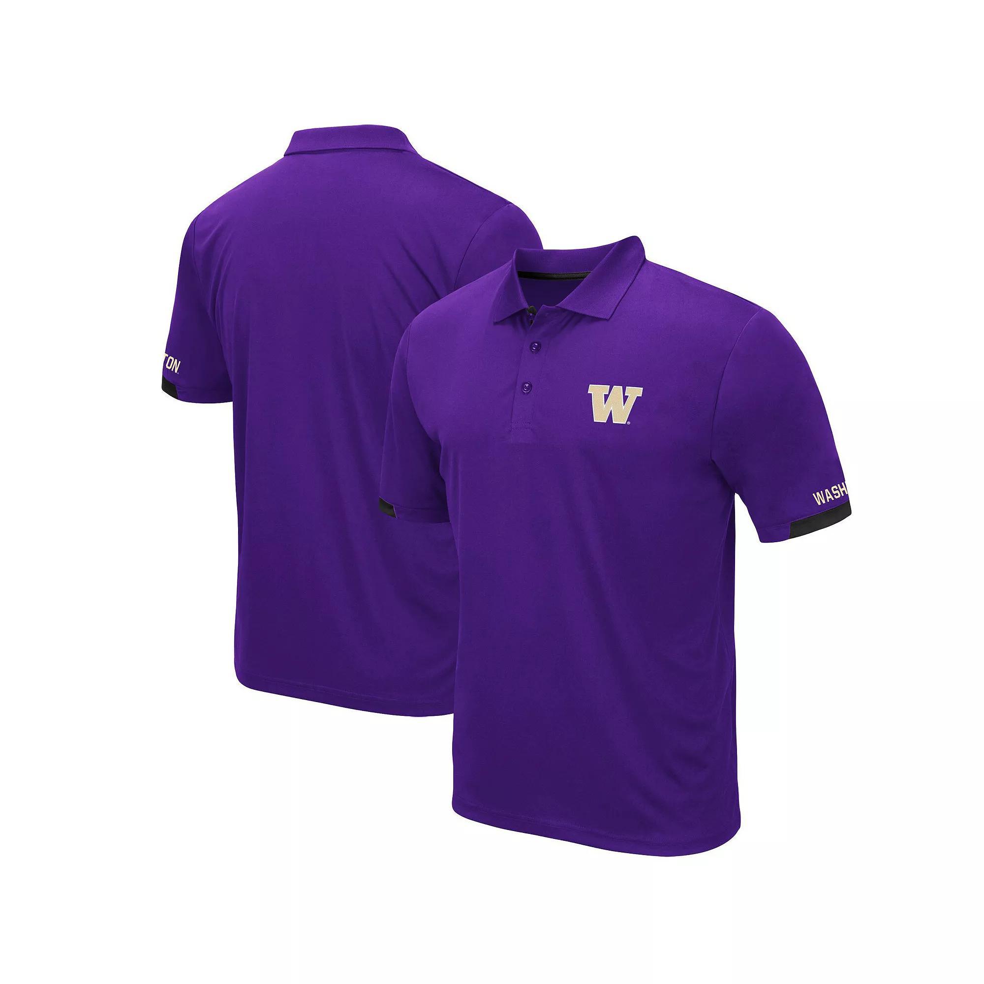 Men's Colosseum Red Wisconsin Badgers Santry Lightweight Polo,  Product Image