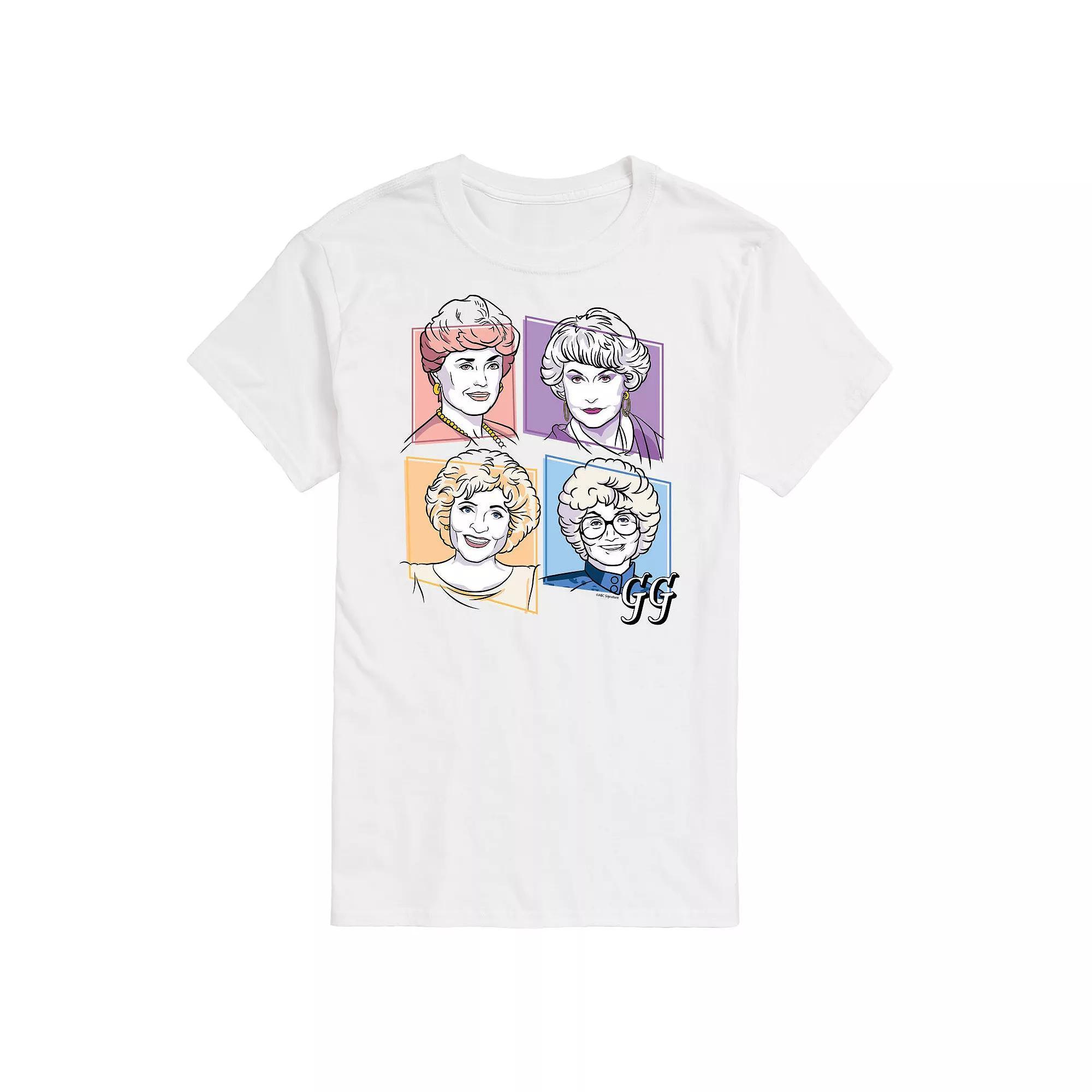 Men's Golden Girls Grid Tee, Size: XL, White Product Image