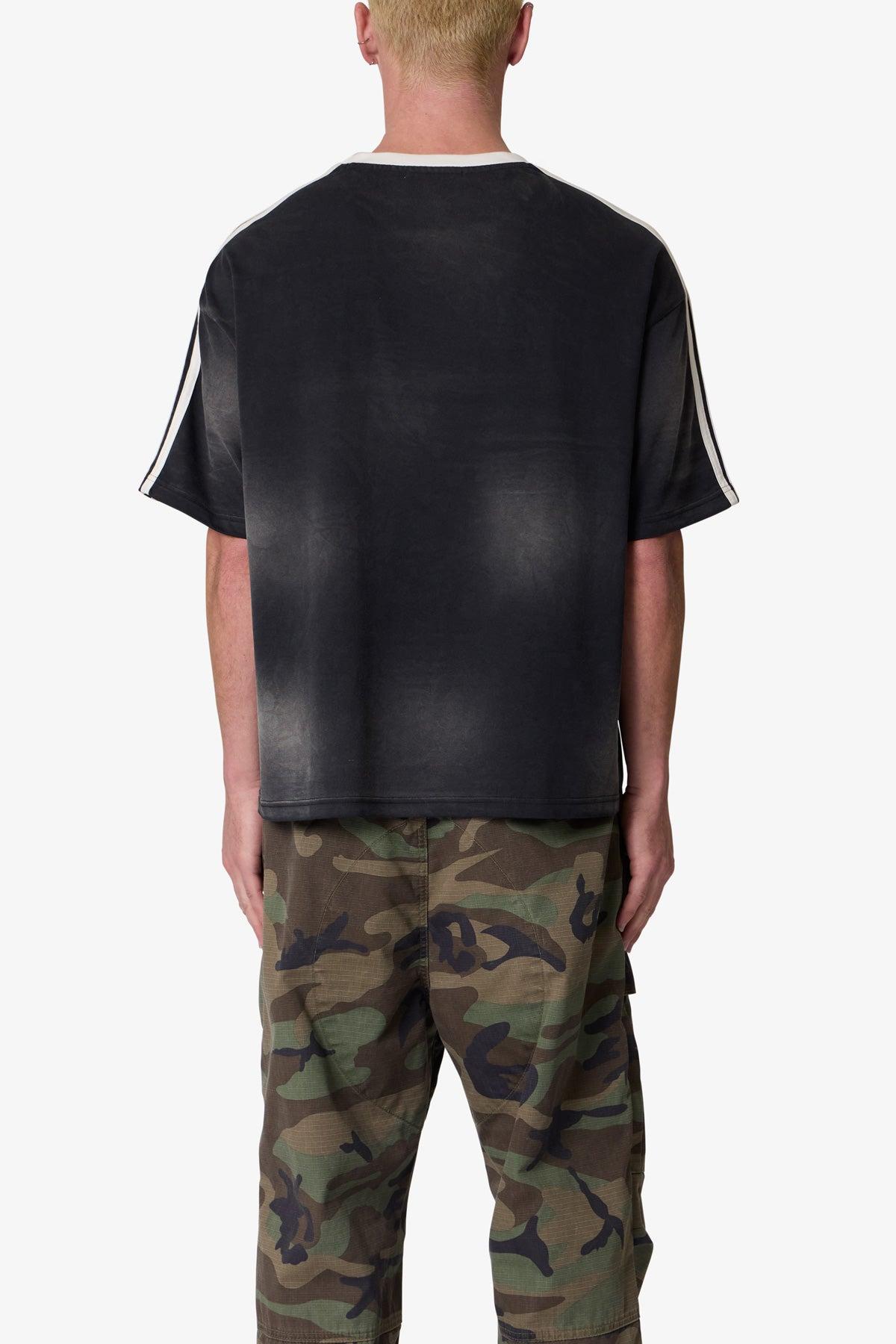 Striped Soccer Tee - Black Product Image