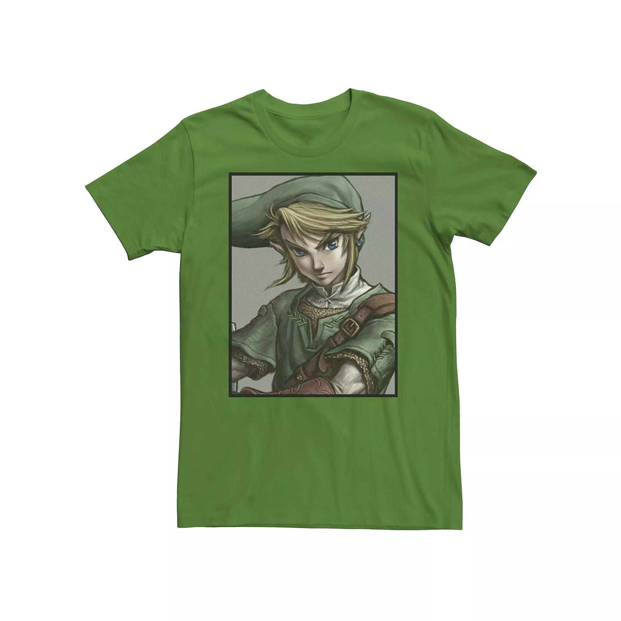 Men's Legend of Zelda Link Twilight Face Portrait Tee,  Product Image