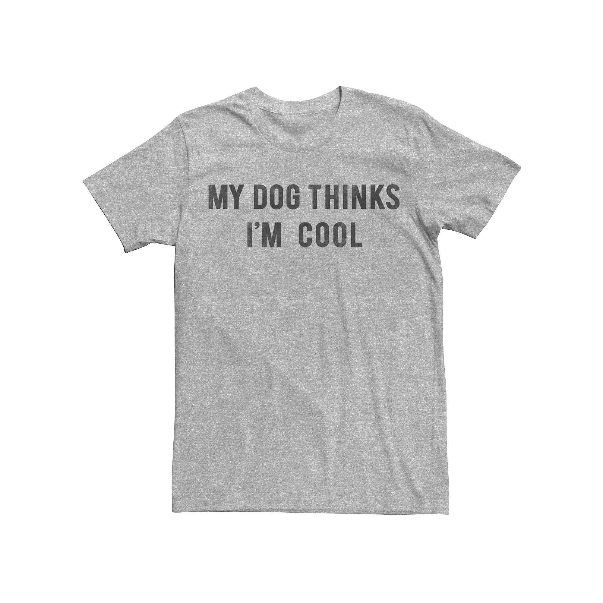 Men's My Dog Thinks I'm Cool Tee, Size: Large, Athletic Grey Product Image