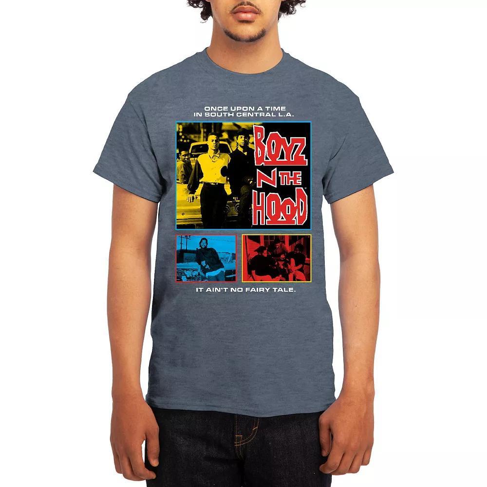 Men's Boyz N' The Hood South Central Poster Tee, Boy's, Size: Large, Grey Navy Product Image