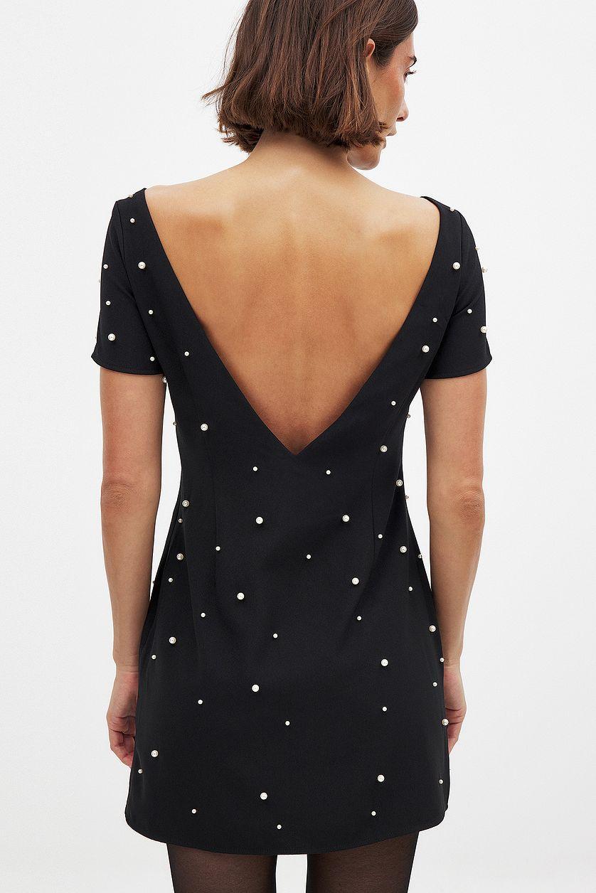 Pearl Embellishment Dress Product Image