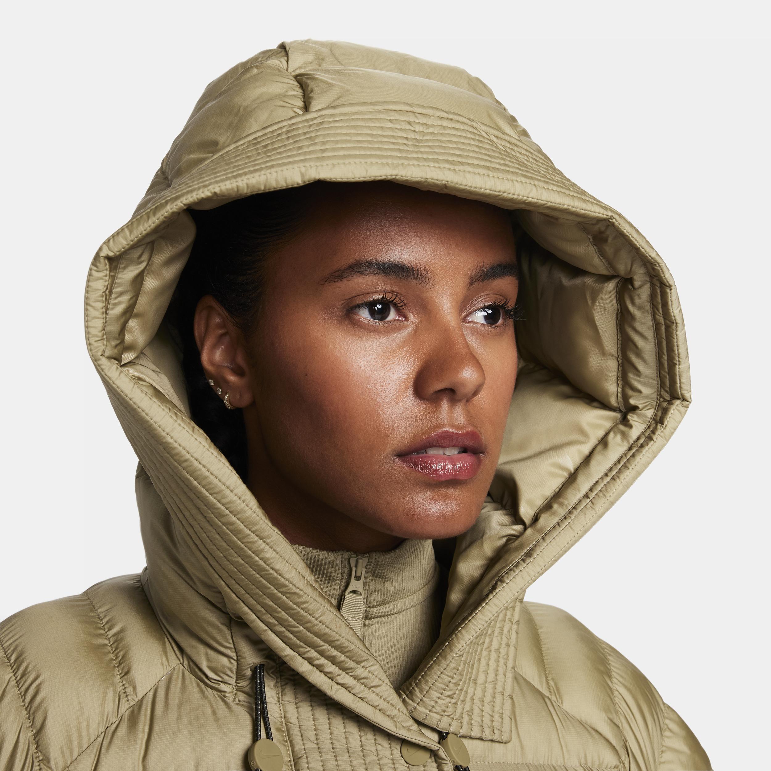 Womens Nike Sportswear Swoosh Puffer PrimaLoft Therma-FIT Oversized Hooded Jacket Product Image