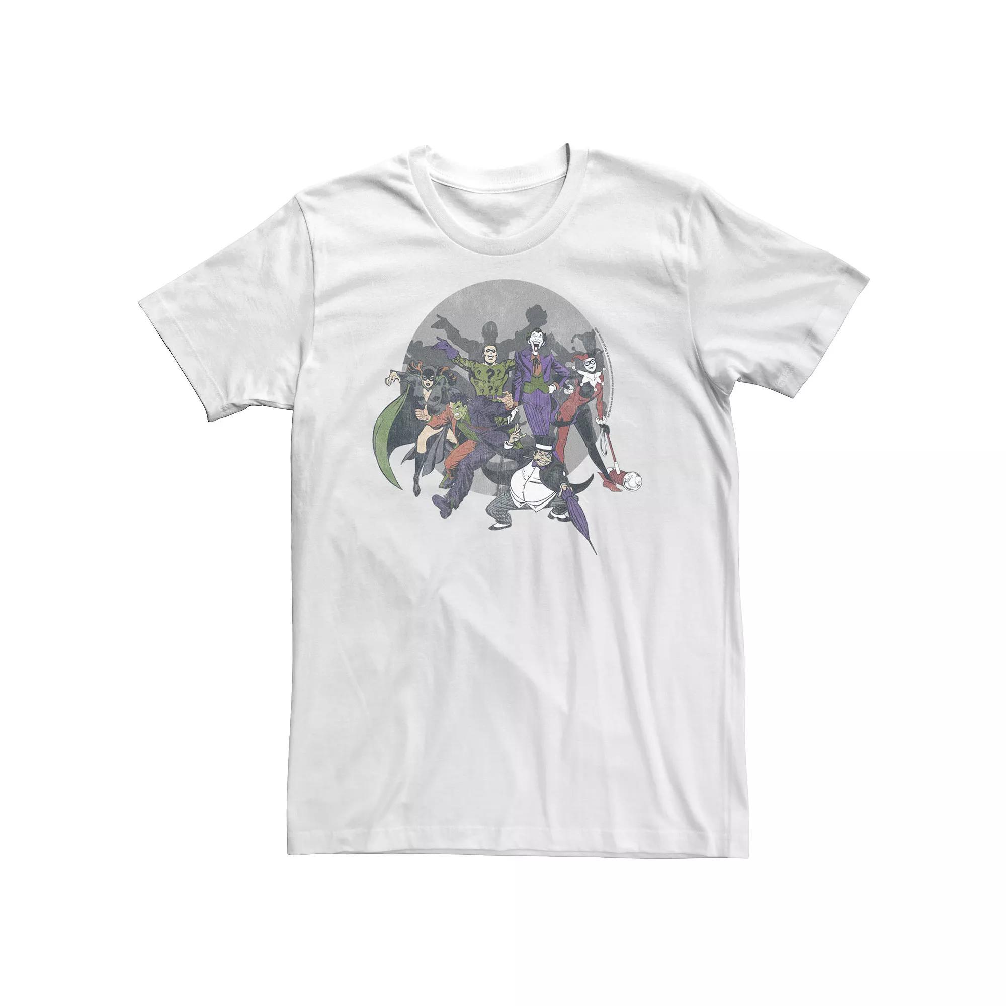 Big & Tall DC Comics Batman Gotham's Most Wanted Tee, Men's, Size: 3XL, White Product Image