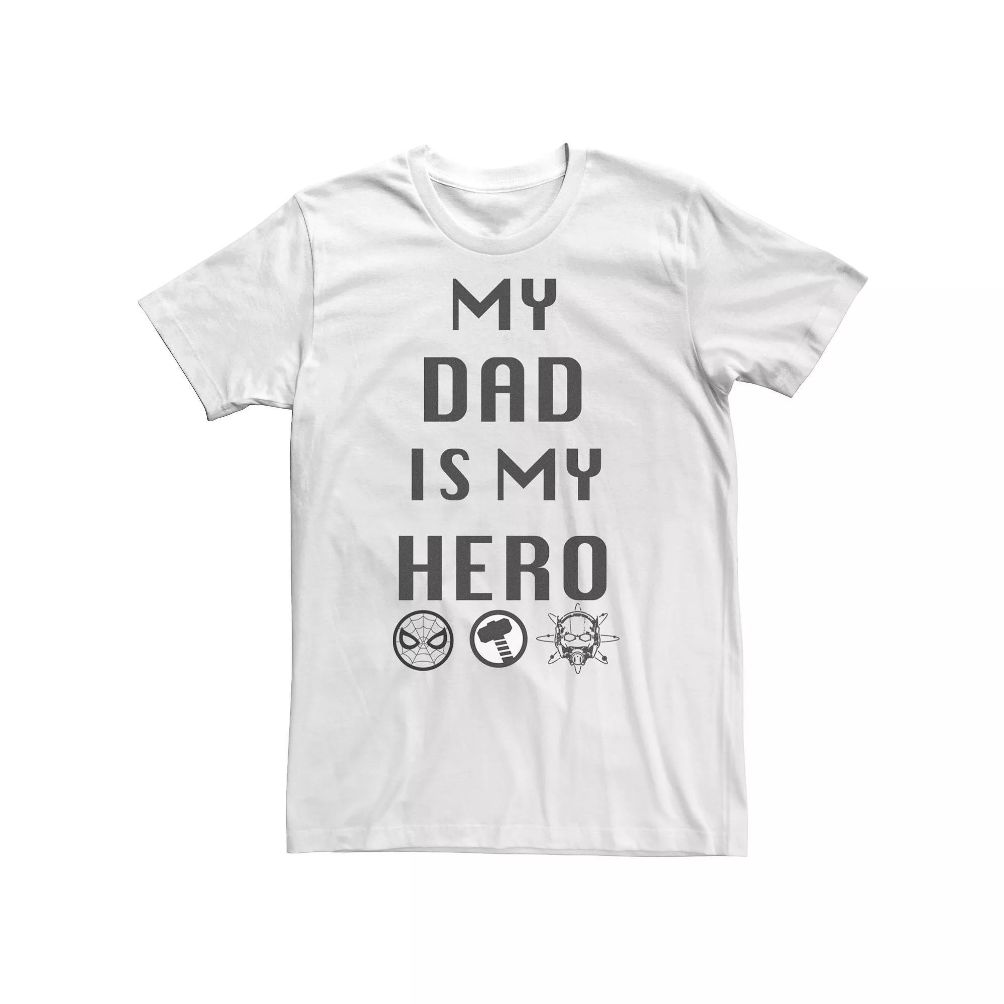 Big & Tall Marvel Avengers "My Dad Is My Hero" Tee, Men's,  Product Image