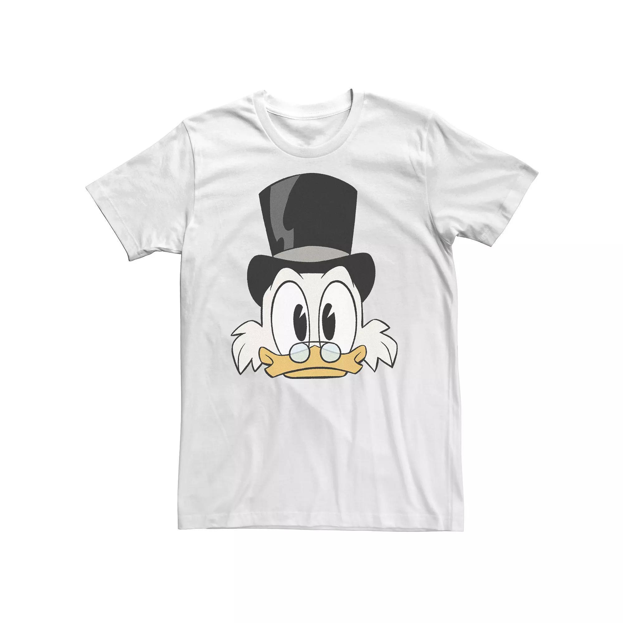 Big & Tall Disney DuckTales Scrooge McDuck Big Face Tee, Men's, Size: 4XLT, White Product Image