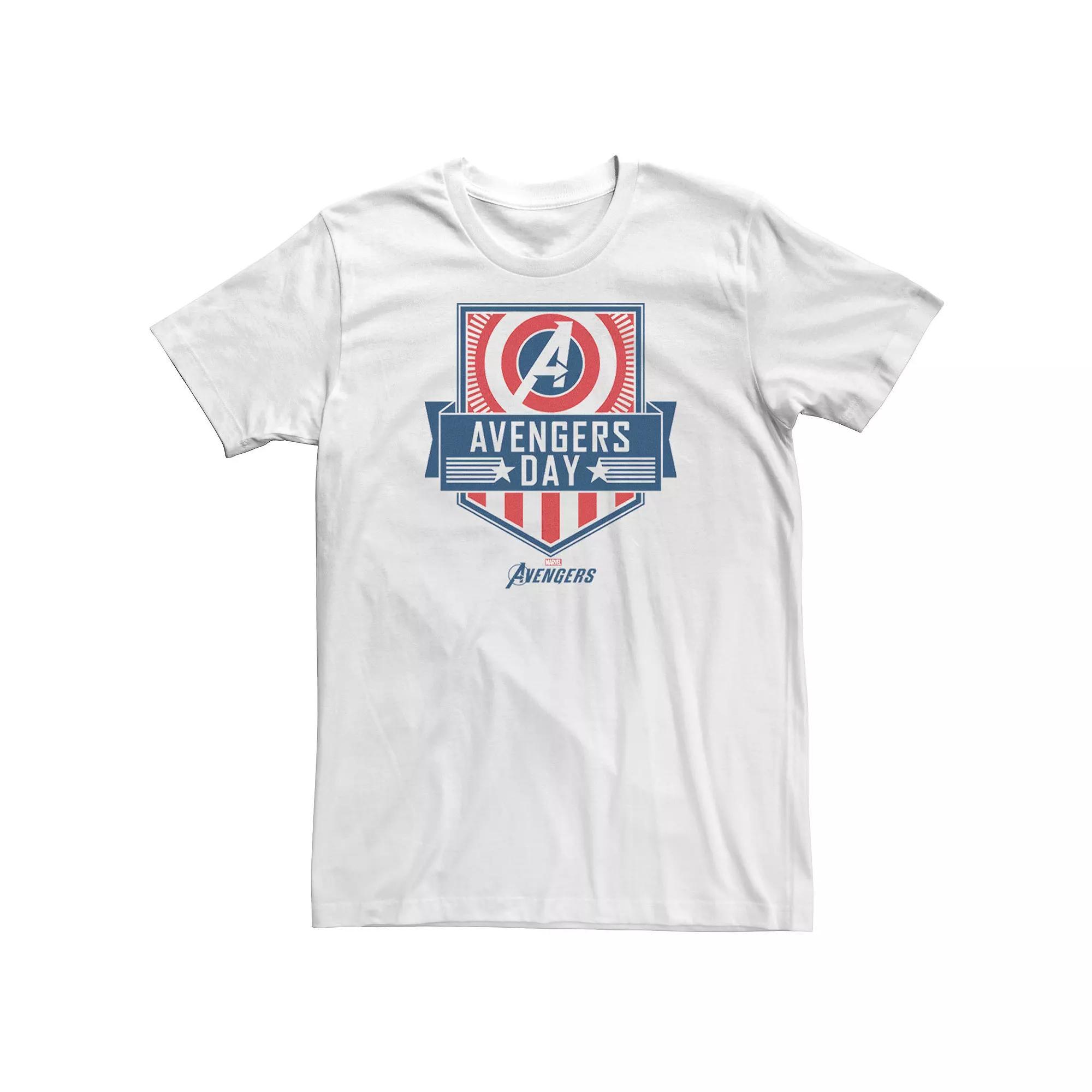 Big & Tall Marvel Avengers Day Shield Tee, Men's,  Product Image