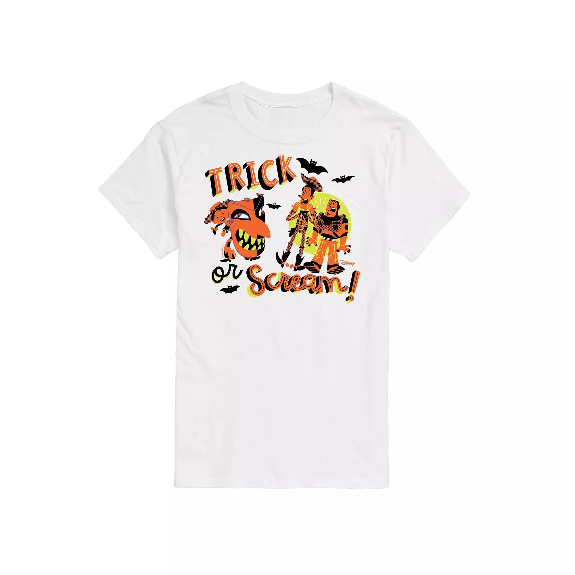 Disney/Pixar's Toy Story Men's Trick Or Scream Graphic Tee, Size: Medium, White Product Image