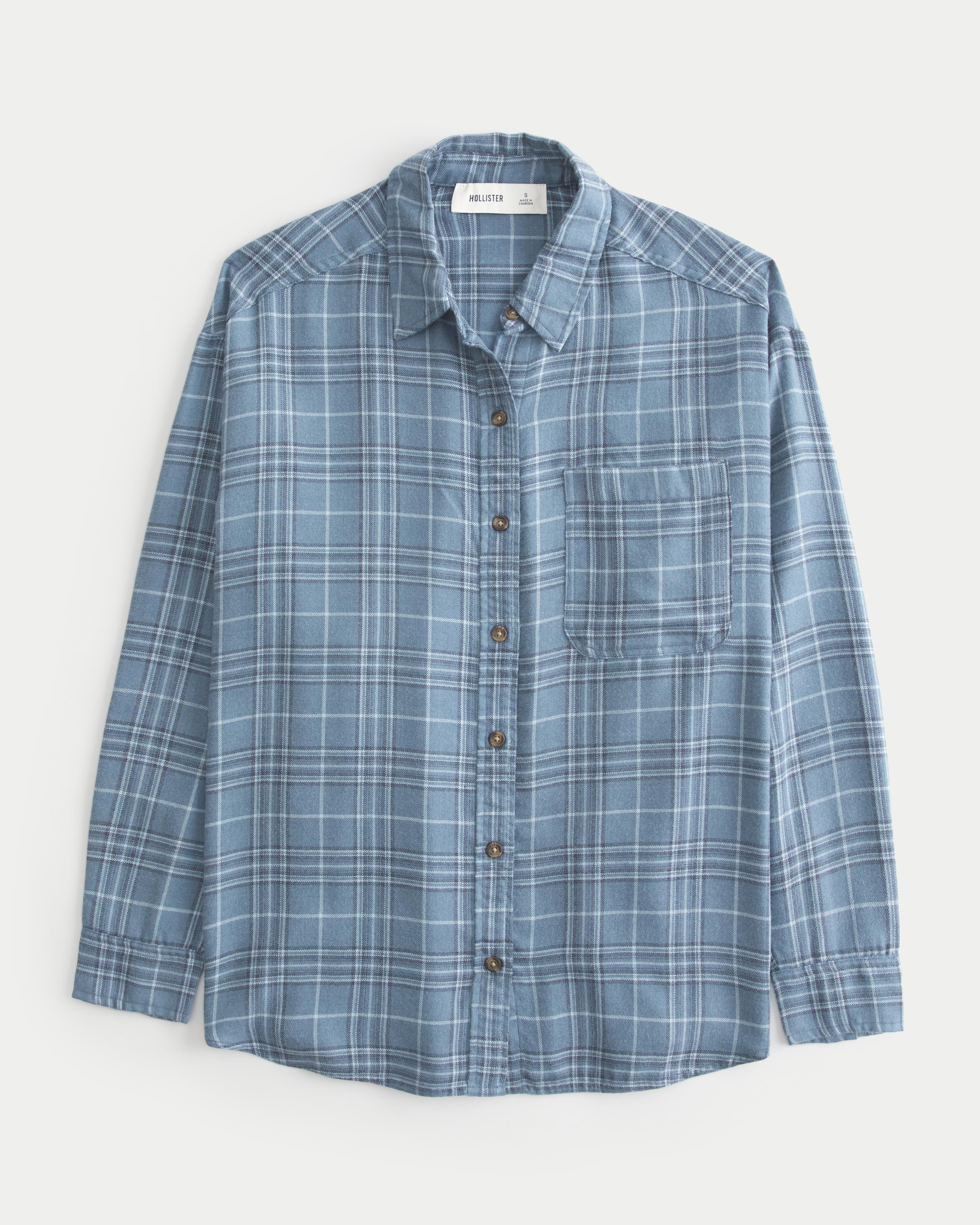 Oversized Flannel Shirt Product Image