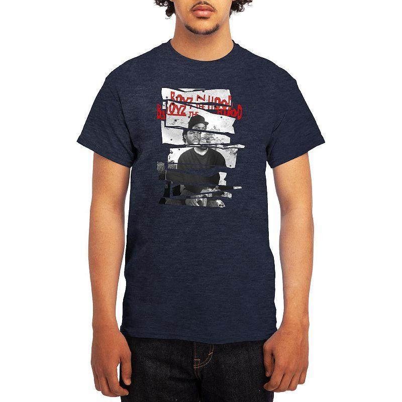 Mens Boyz N The Hood Tee Grey Navy Product Image