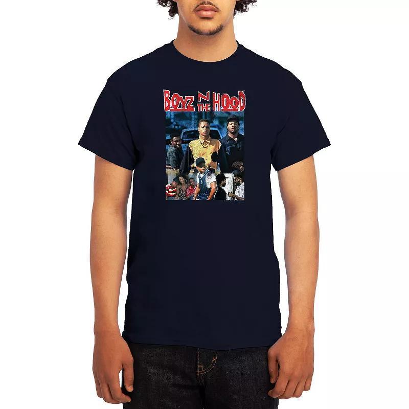 Men's Boyz N' The Hood Blue Movie Poster & Logo Tee, Boy's, Size: XXL, Royal Blue Product Image