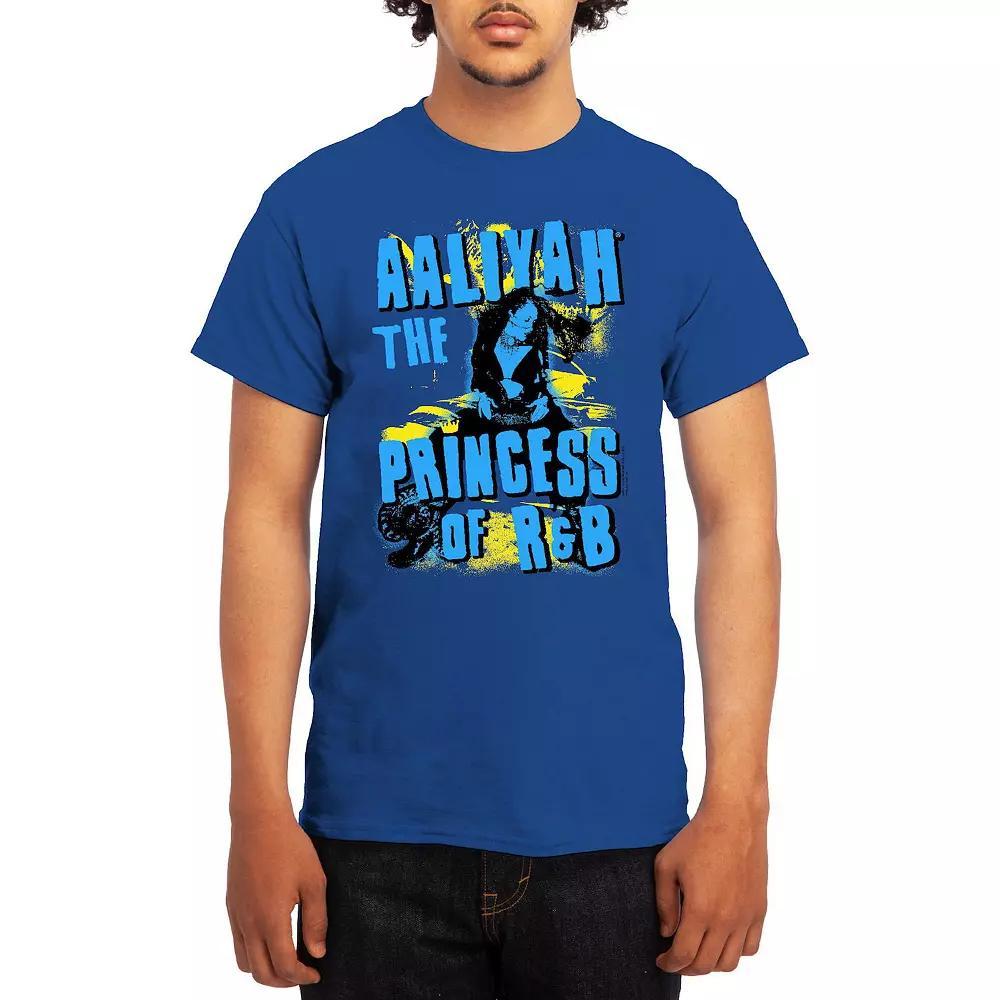 Men's Aaliyah Punk Spray Paint Princess of R&B Tee, Size: Medium, Red Product Image