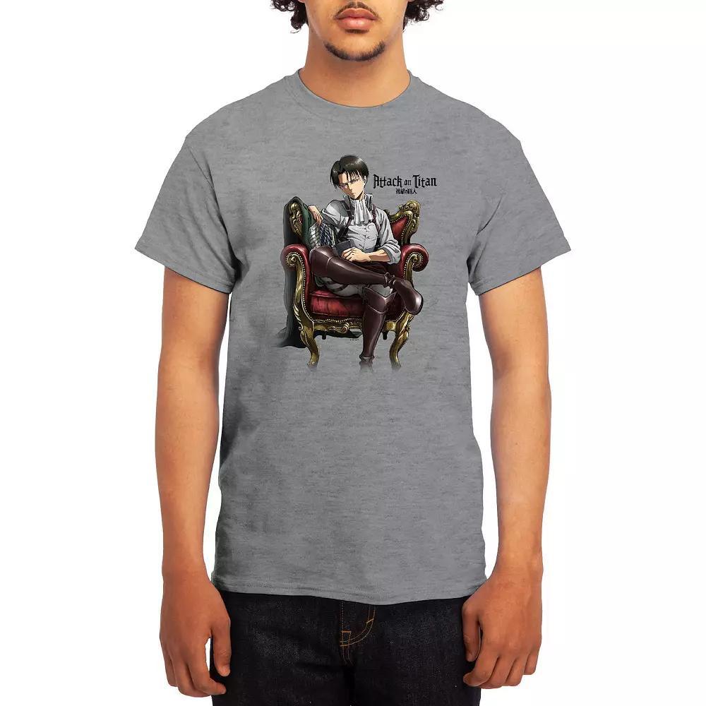 Men's Attack on Titan Levi Throne Graphic Tee, Boy's, Size: XL Product Image