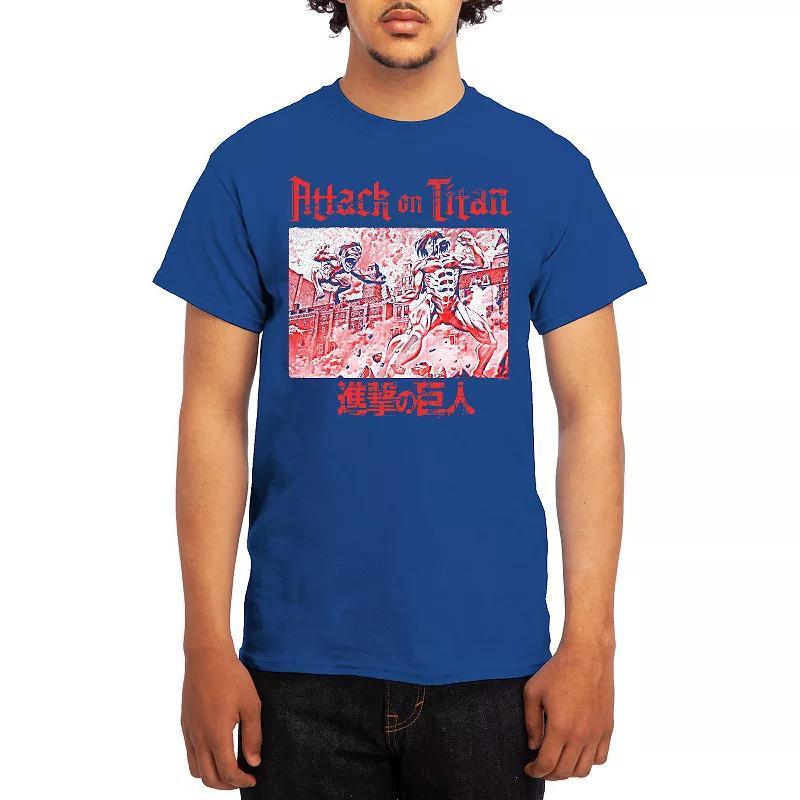 Men's Attack on Titan Red Titan Versus Titan Tee, Boy's, Size: XL, Black Product Image