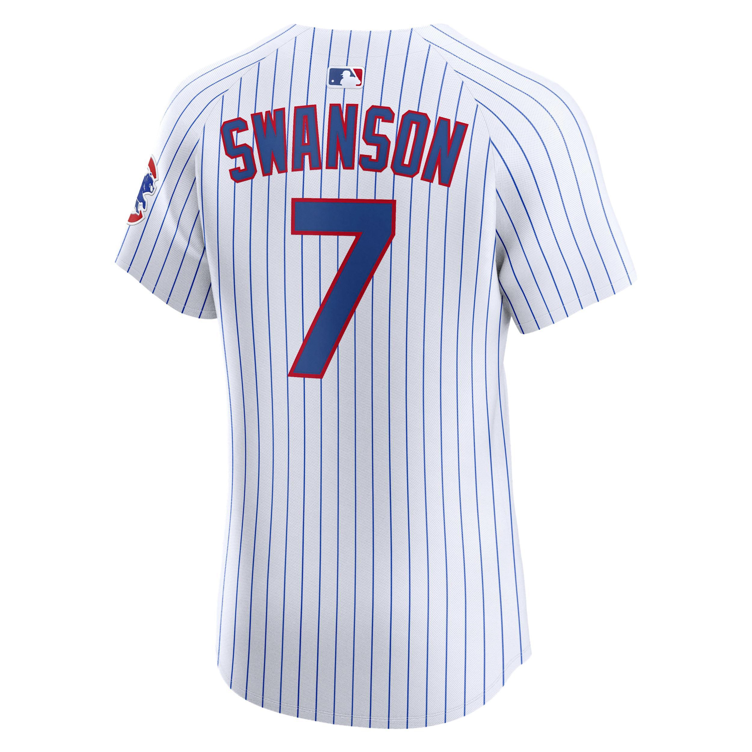 Dansby Swanson Chicago Cubs Nike Mens Dri-FIT ADV MLB Elite Jersey | 9B10EJHOEJ9-G44 Product Image