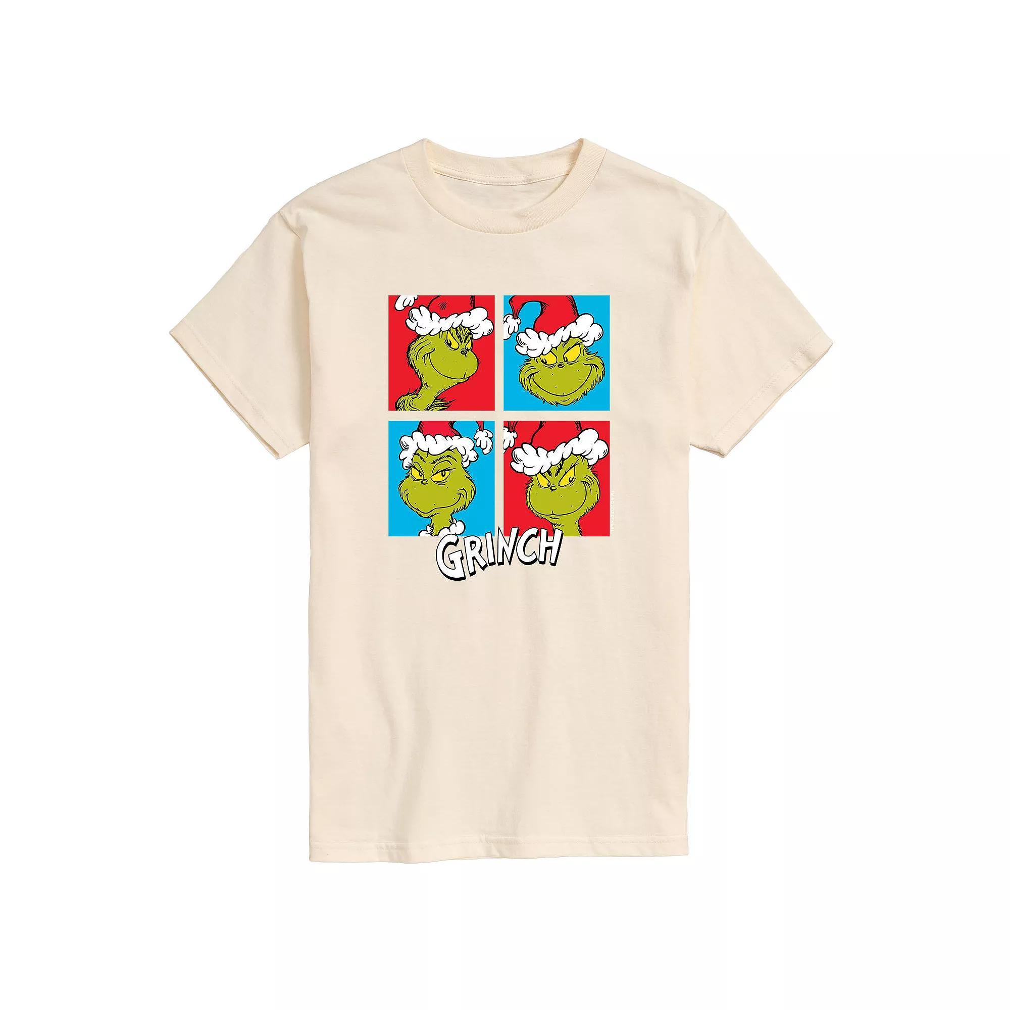 Men's Dr. Seuss Grinch Grid Tee,  Product Image