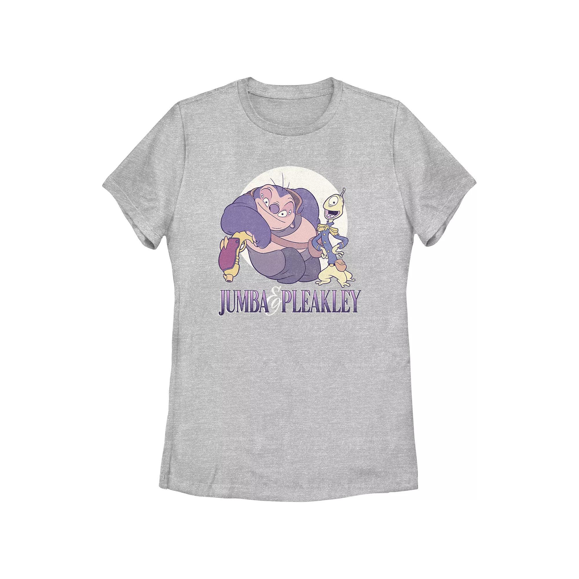 Disney's Lilo & Stitch Women's Jumba And Pleakley Tee, Girl's, Size: Medium, Athletic Grey Product Image