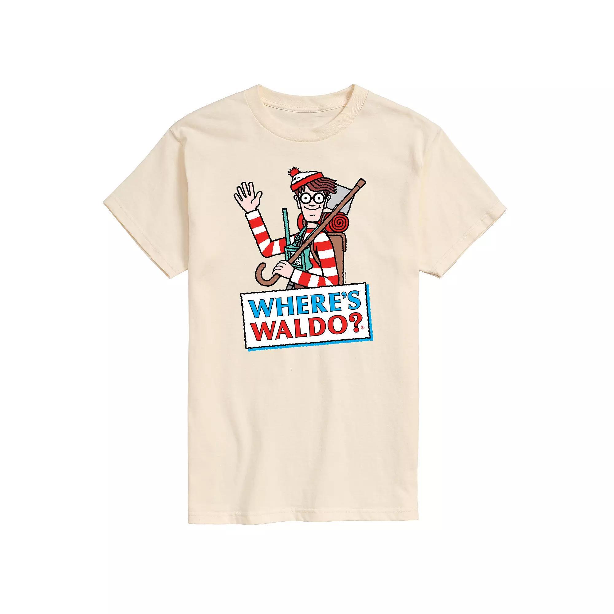 Men's Where's Waldo Logo Graphic Tee,  Product Image