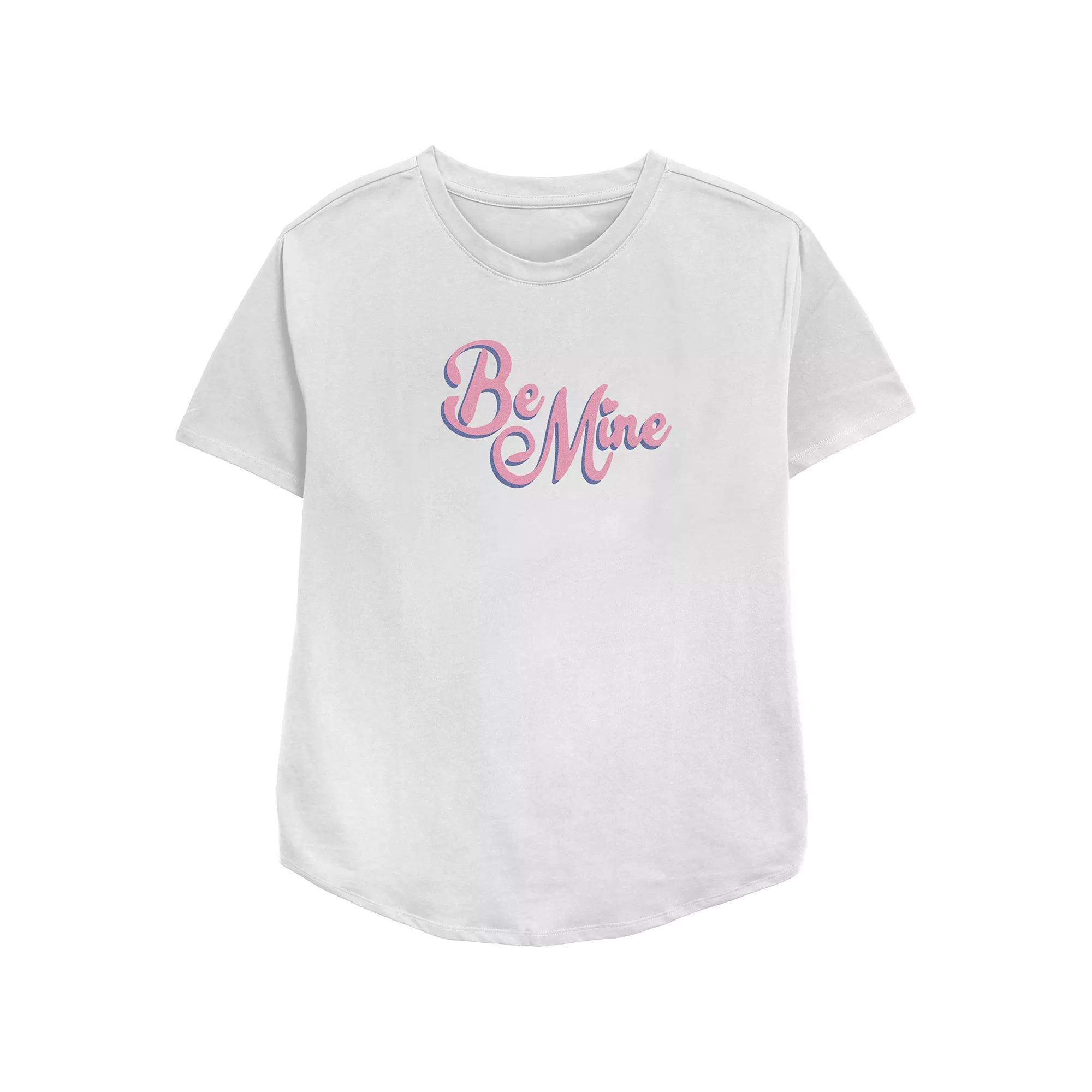 Women's Be Mine Relaxed Fit Graphic Tee, Girl's,  Product Image