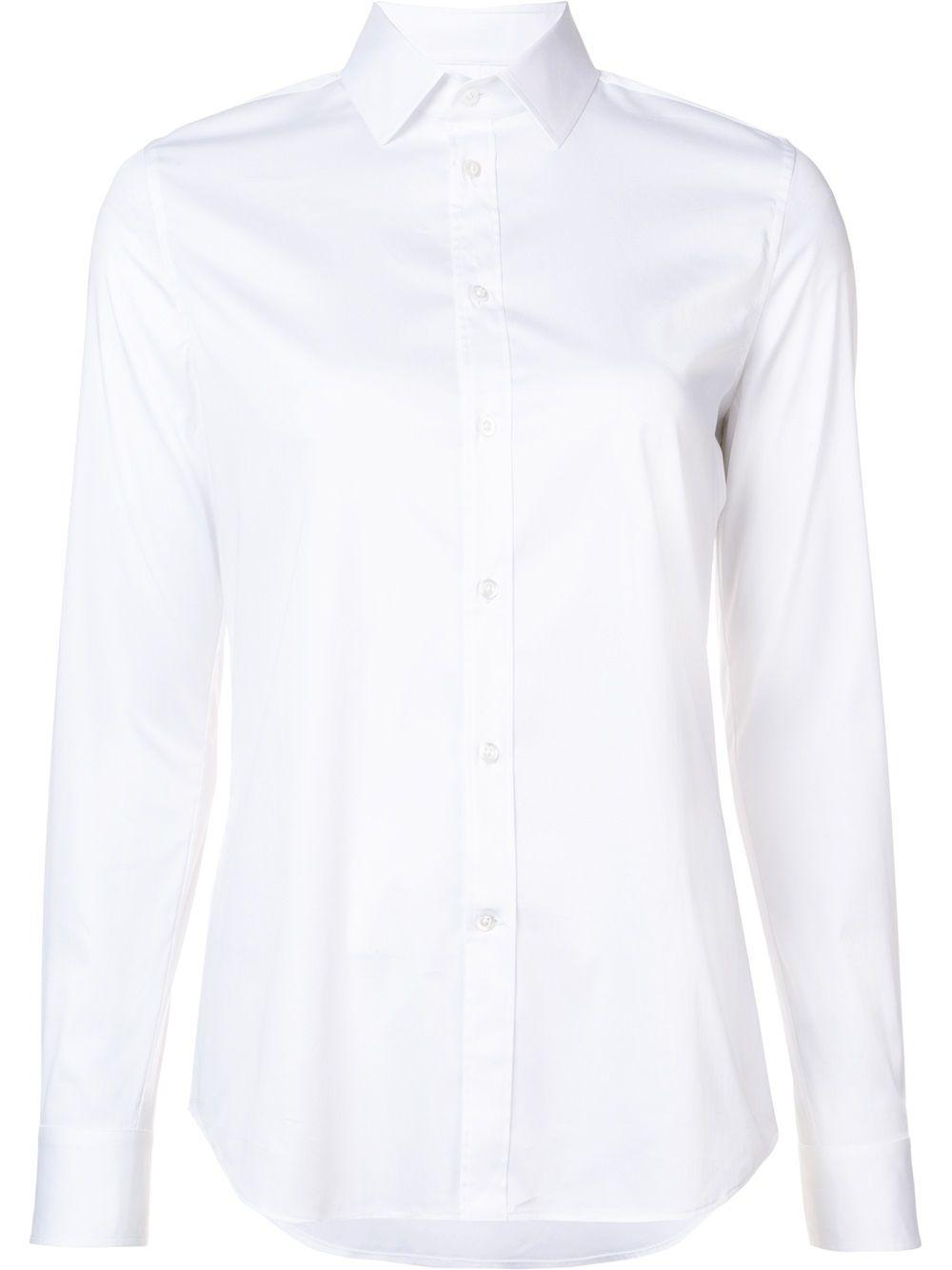 POLO RALPH LAUREN Women's Iconic Style Charmain Stretch Sateen Shirt In White Product Image