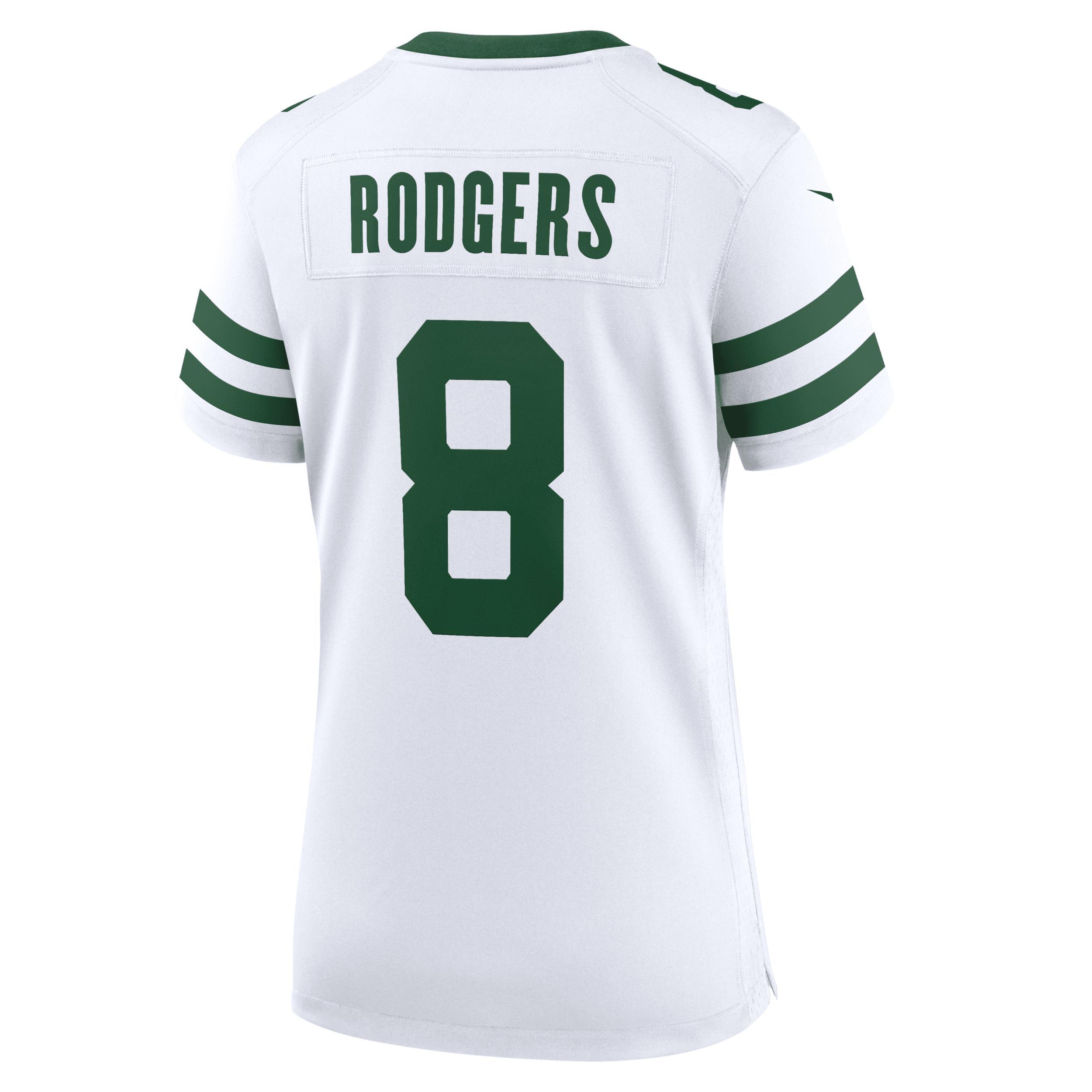 Women's Nike Aaron Rodgers Legacy White New York Jets Game Jersey, Size: 2XL Product Image