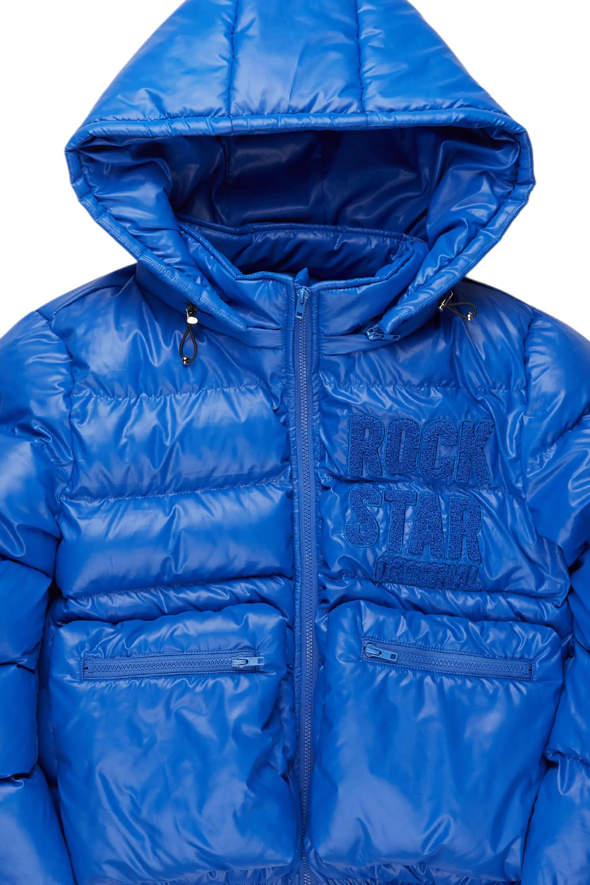 Keisha Royal Blue Cargo Puffer Jacket Female Product Image