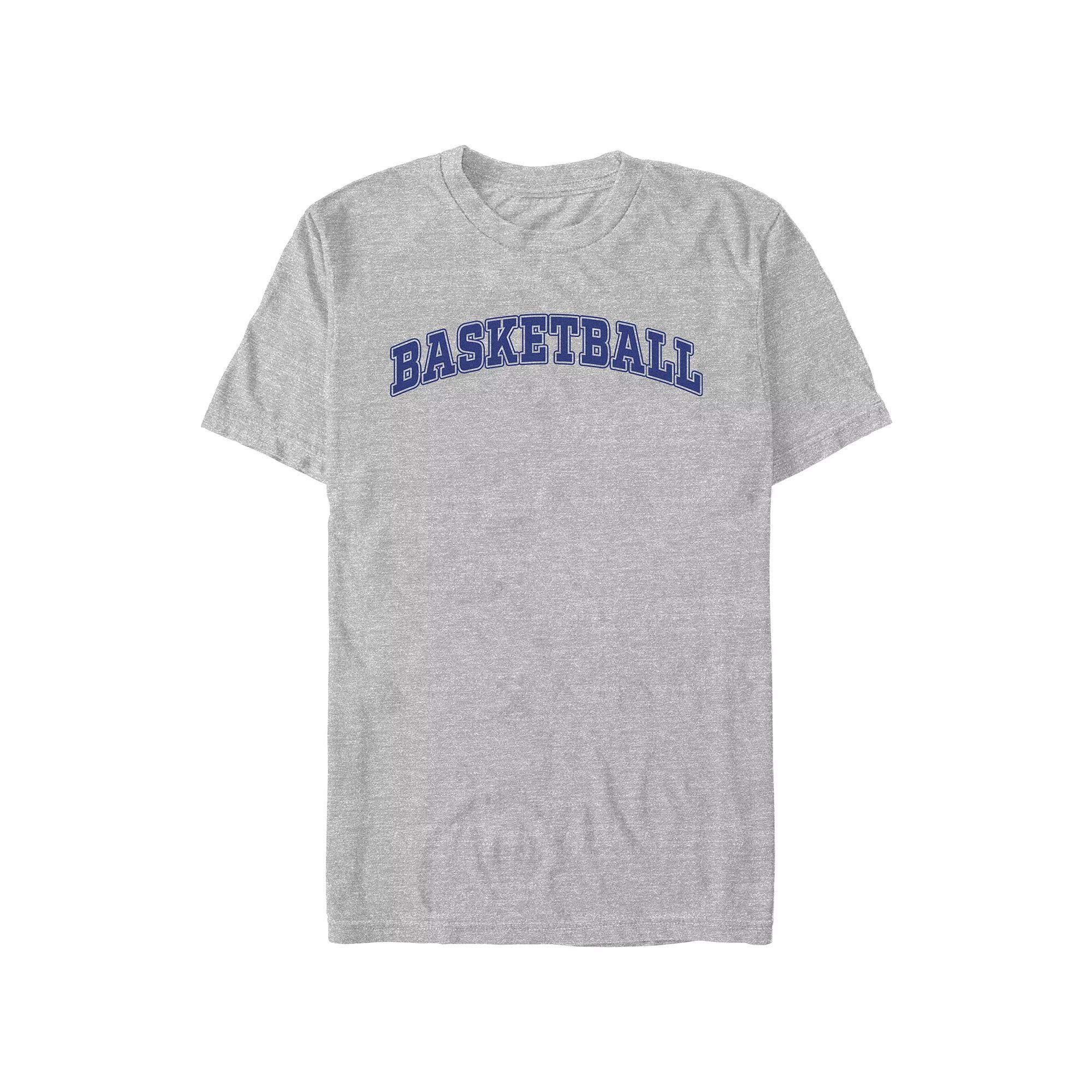 Men's Basketball Graphic Tee, Size: XS, Athletic Grey Product Image