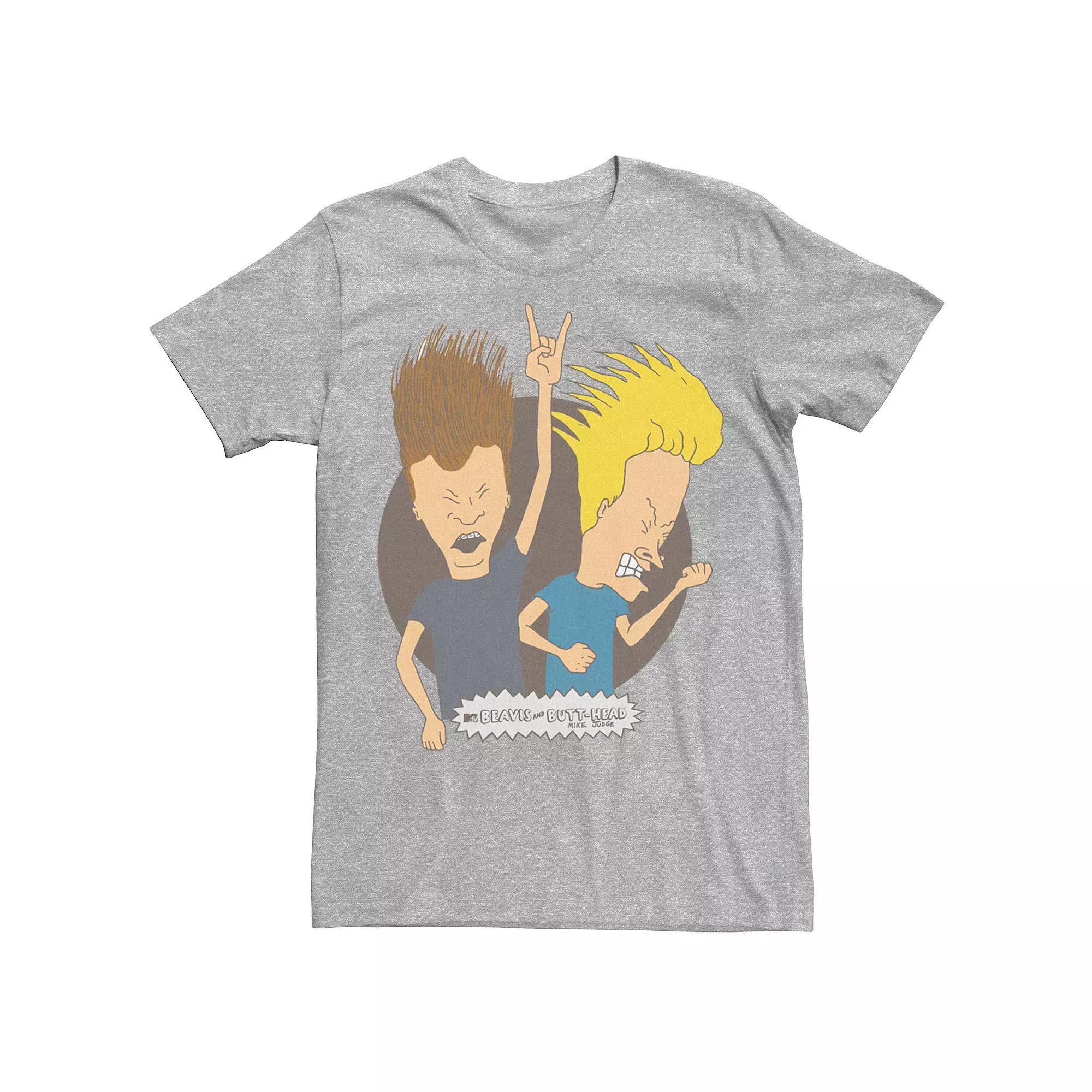 Men's Beavis & Butthead So Broken Group Shot Poster Tee,  Product Image