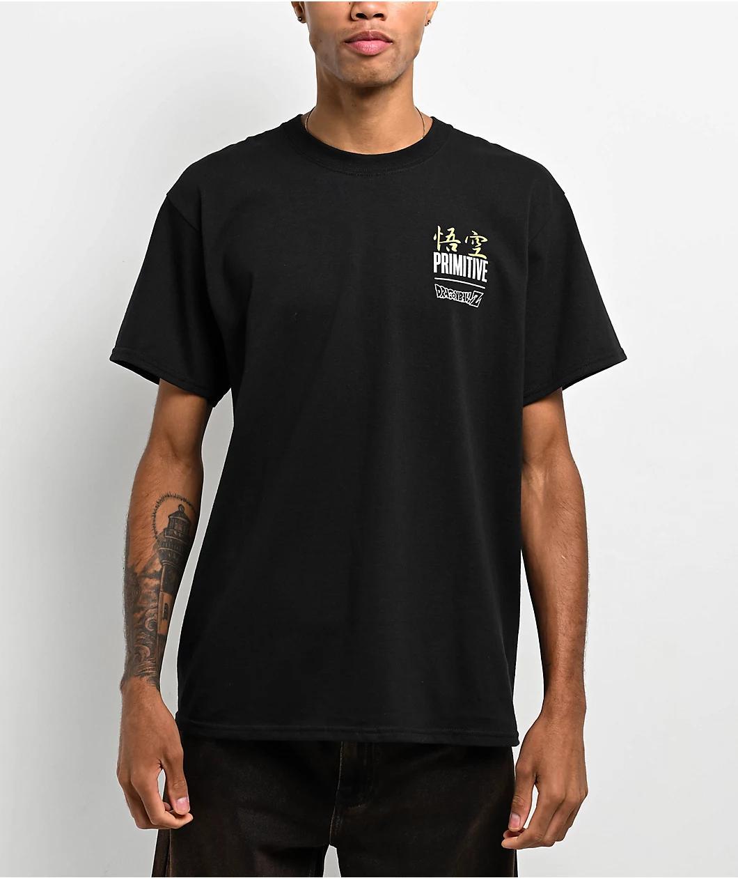 Primitive x Dragon Ball Z Goku Energy Black T-Shirt Product Image