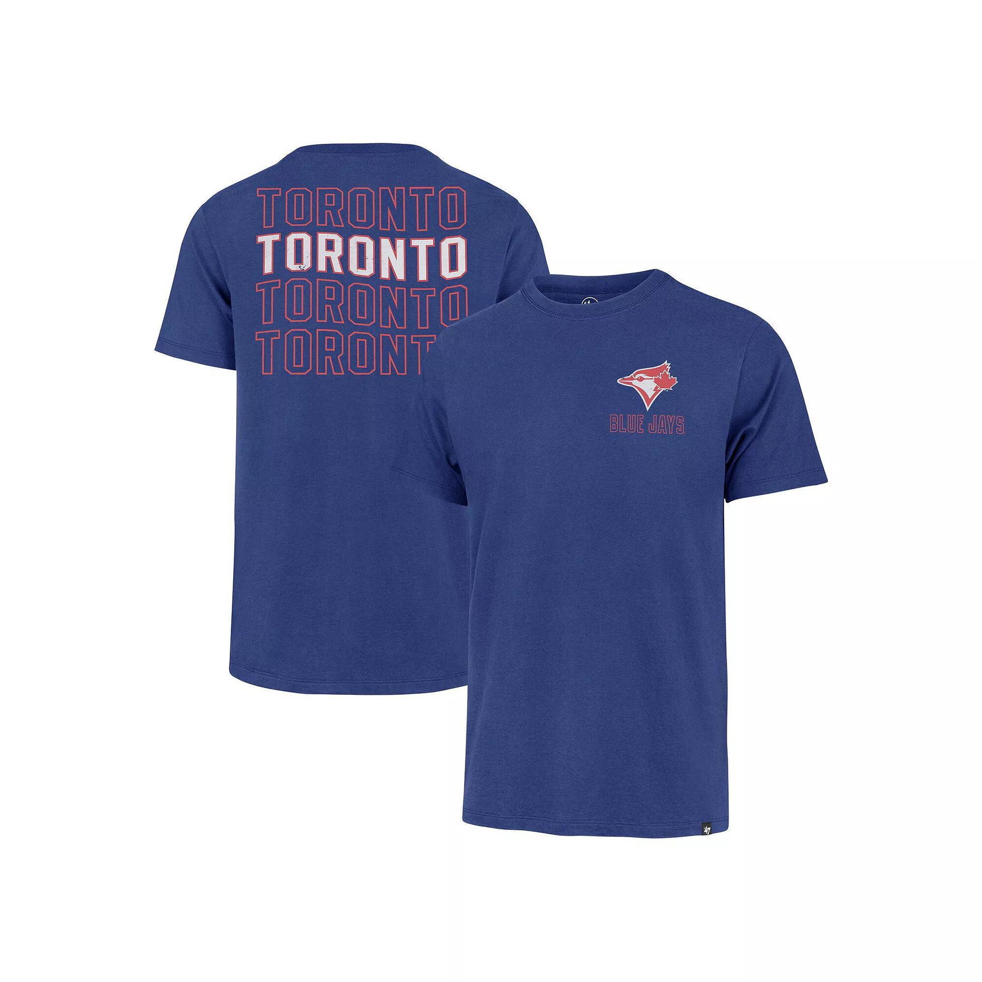 Men's '47 Royal Toronto Blue Jays Hang Back Franklin T-Shirt,  Product Image