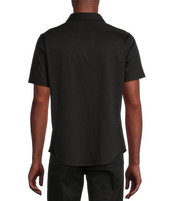 Cremieux Blue Label Solid Interlock Coat Front Knit Shirt Product Image