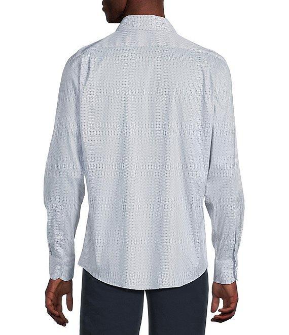 Cremieux Blue Label Performance Stretch Tight Geometric Print Twill Long Sleeve Woven Shirt Product Image