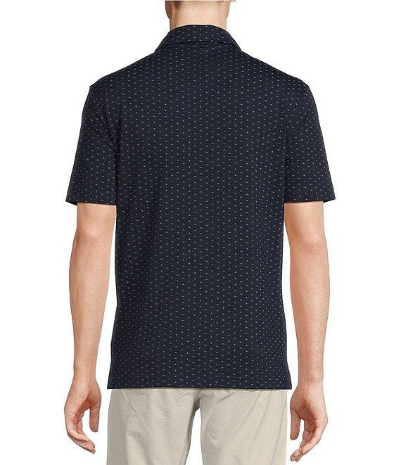 Cremieux Blue Label Geometric Print Performance Stretch Short Sleeve Golf Polo Shirt Product Image