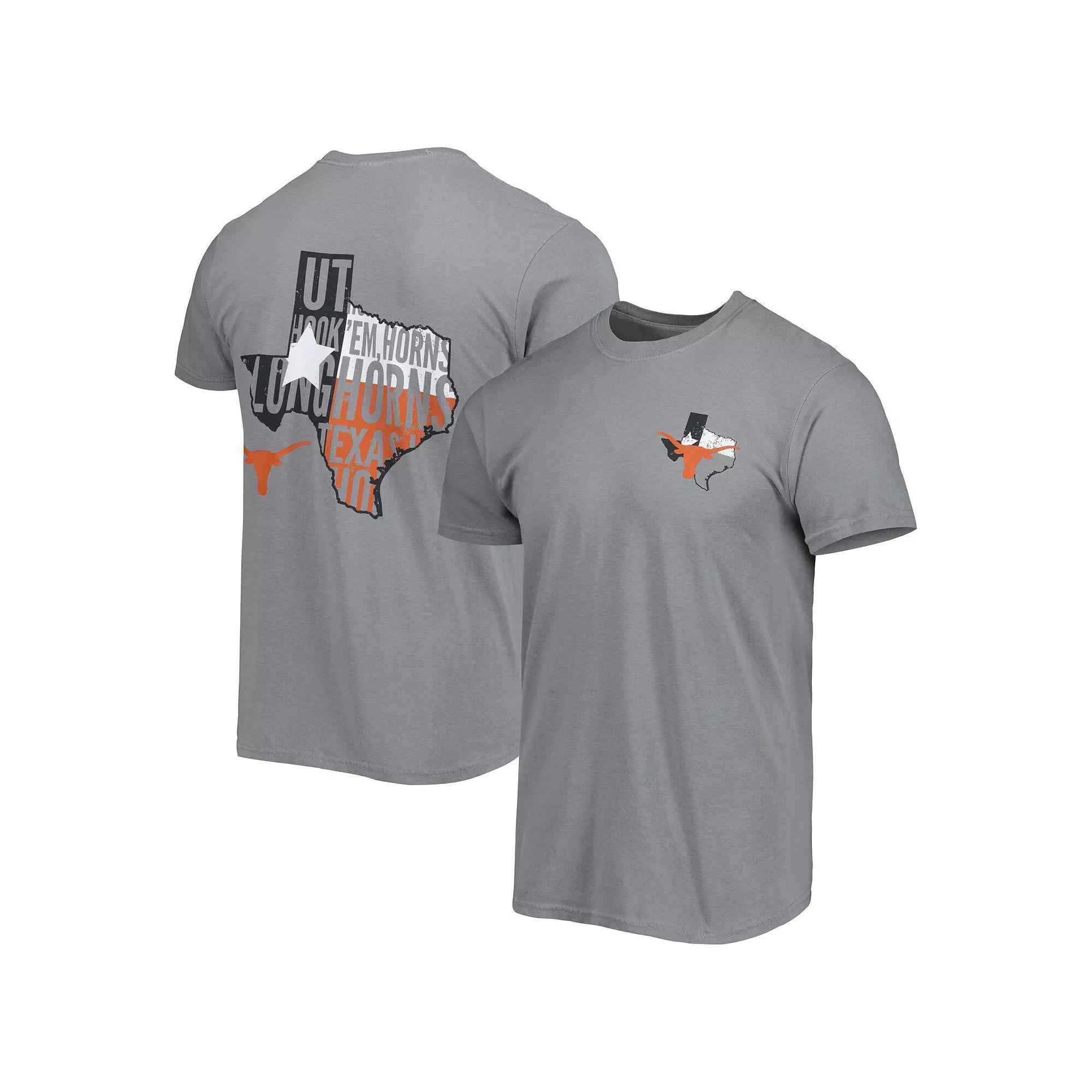 Men's Gray Texas Longhorns Hyperlocal State T-Shirt,  Product Image