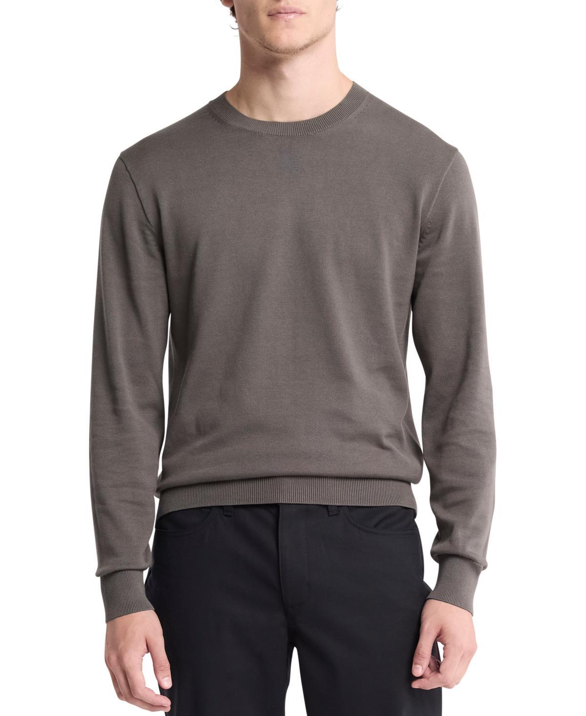 Calvin Klein Mens Long Sleeve Supima Cotton Crewneck Sweater Product Image