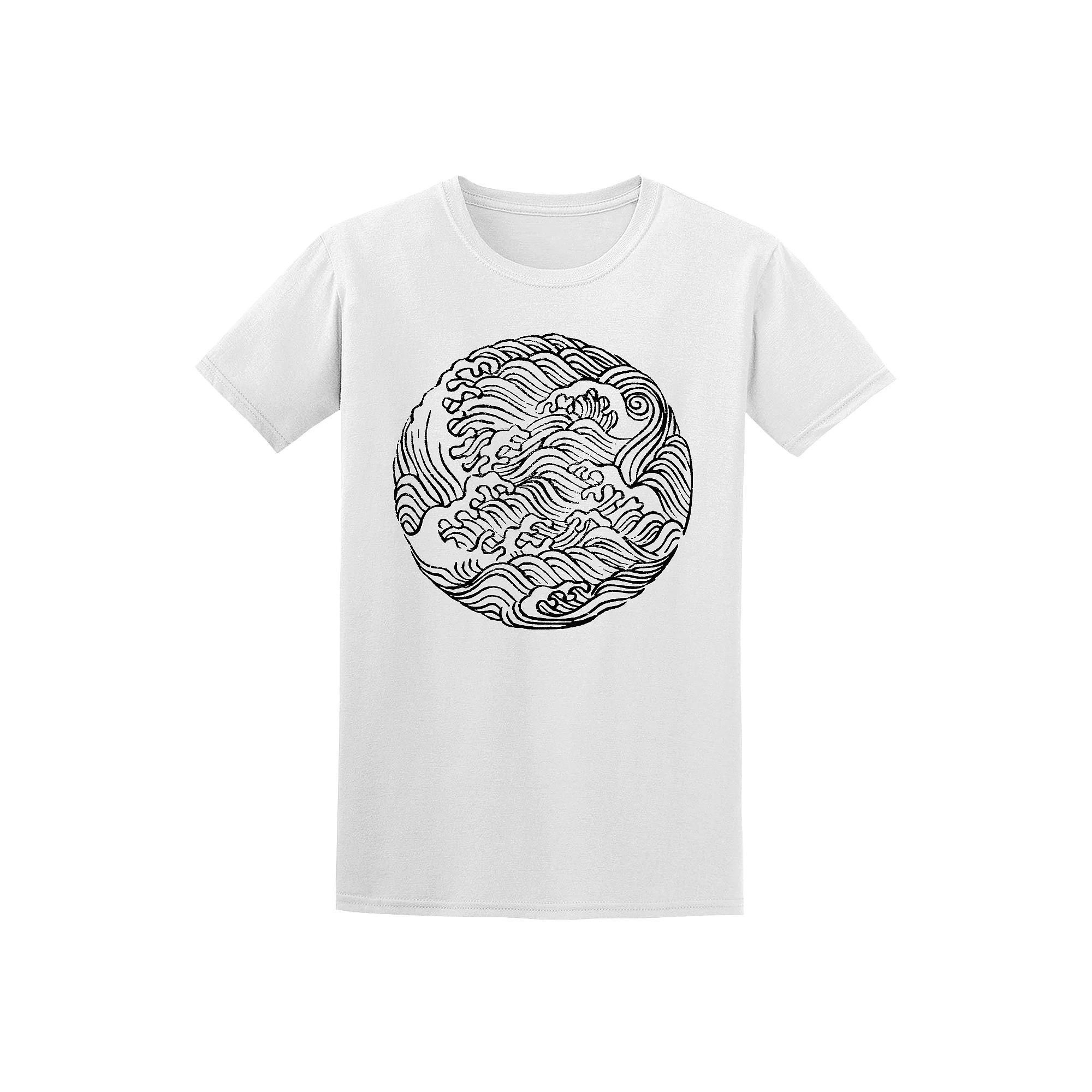 Men's COLAB89 by Threadless Bulo Ha Bun Shu Waves Tee, Size: XXL, White Product Image