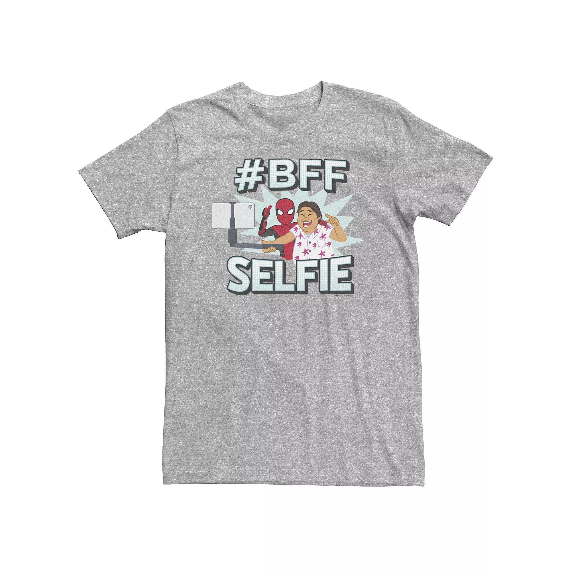 Big & Tall Marvel Spider-Man Far From Home BFF Selfie Graphic Tee, Men's,  Product Image