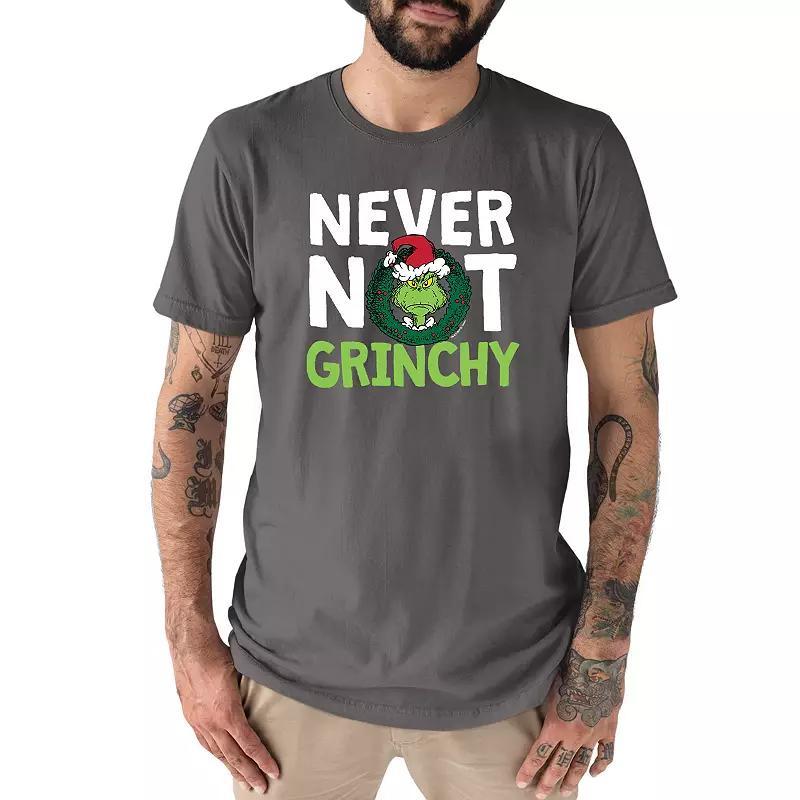 Men's Dr. Seuss The Grinch "Never Not Grinchy" Tee, Size: XL, Blue Product Image