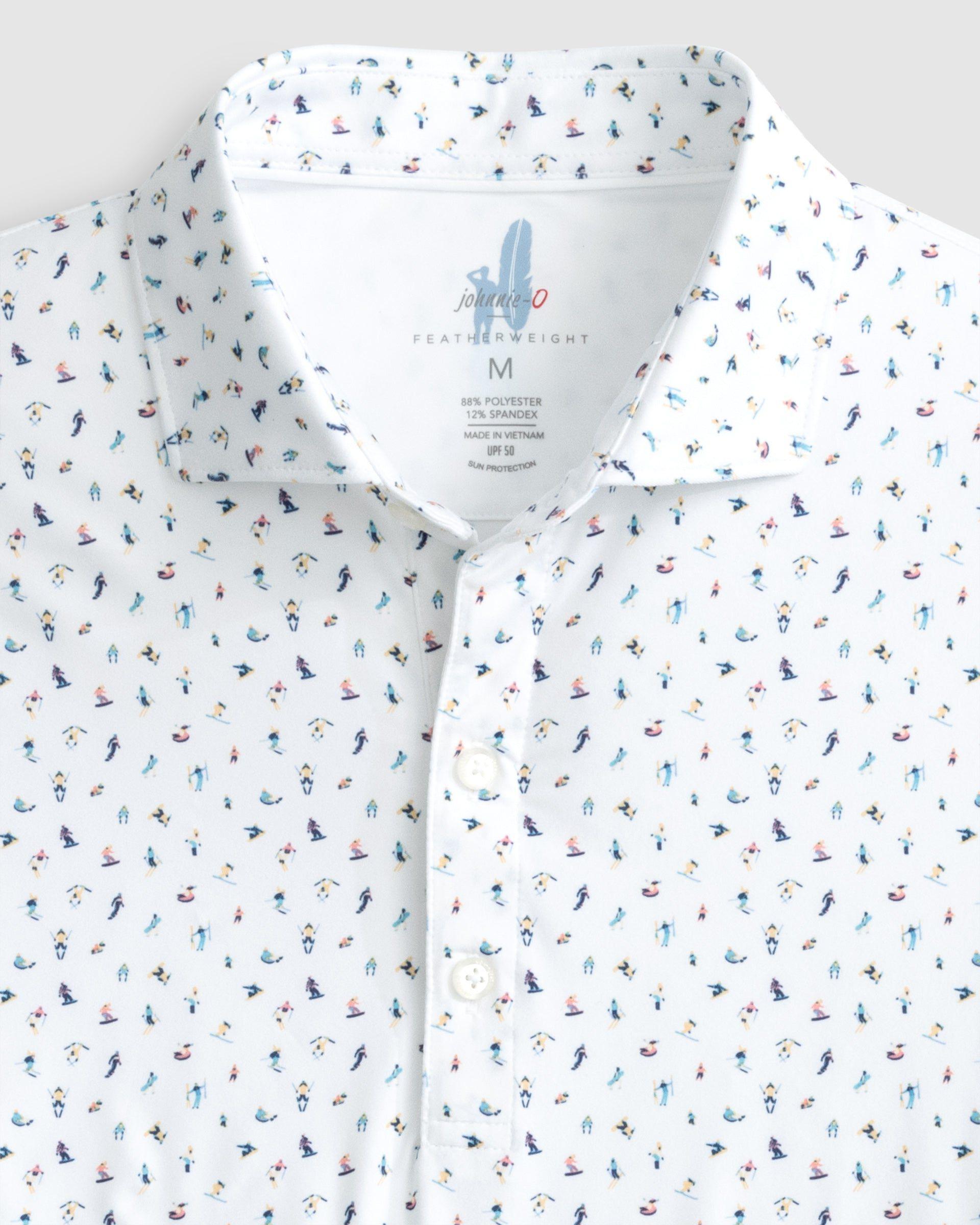 johnnie-O Featherweight Performance Polo - Gone Skiing Print Product Image